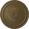 Ekena Millwork Trinity Ceiling Medallion (Fits Canopies up to 3"), Hand-Painted Mississippi Mud, 22"OD x 1 3/4"P CM22TNMMF - alternate 1